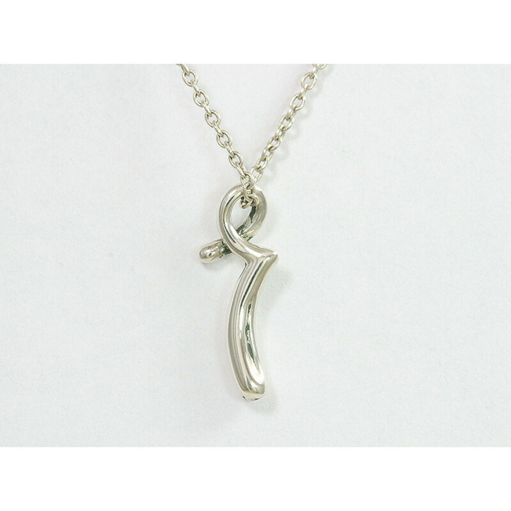 Tiffany Initial Necklace R Silver - Picture 3 of 5